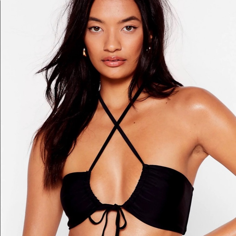 NASTYGAL Halter Neck High Leg Bikini Set